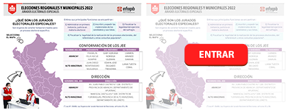 JURADOS ELECTORALES ESPECIALES